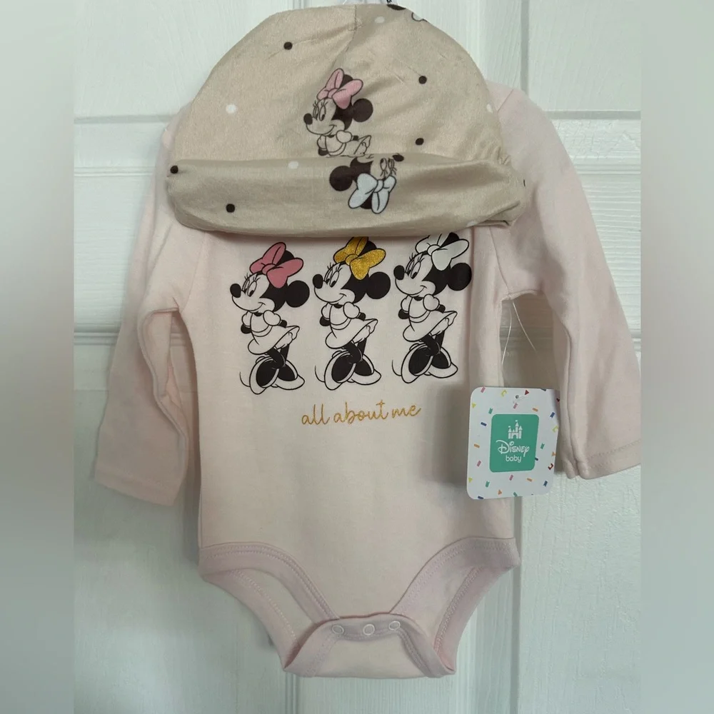 🆕Disney’s Minnie Mouse Onesie & Cap